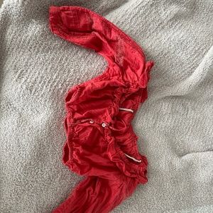 Free People Peasant Crop Top